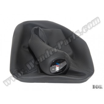 Topuzlu Vites Körüğü E39 -5 İleri- Man.Şanz; Siyah Suni Deri Işıklı -///M-